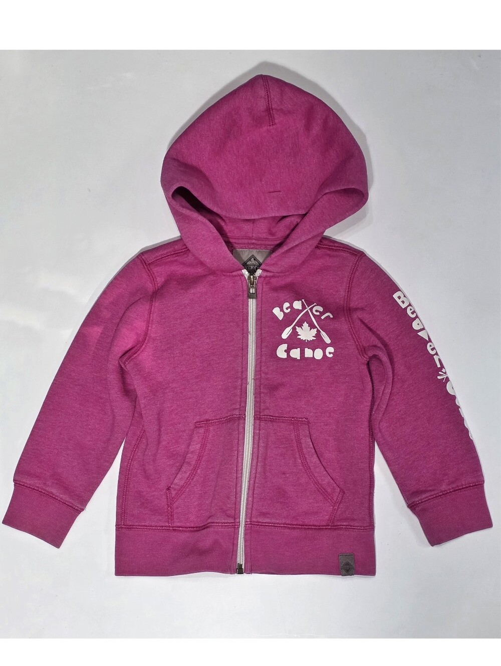 Beaver Canoe Hooded Zip Sweatshirt Toddler Girls US3